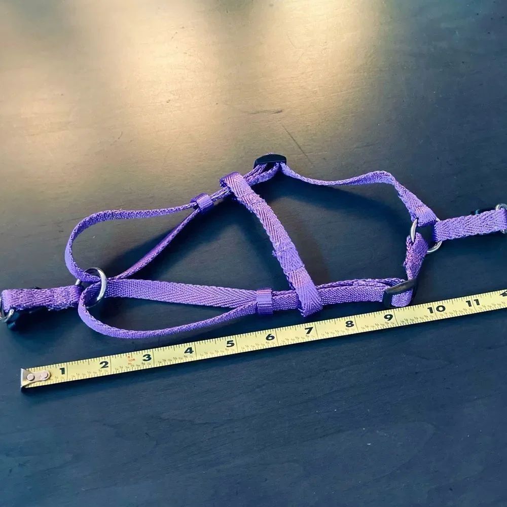 Dog Pet Harness Purple Nylon